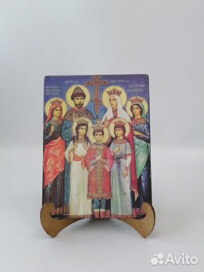 Царская семья Романовых, арт И067-4 / 9x12x1,8 см