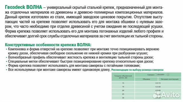 Крепеж для фасада Гвоздэк Волна 