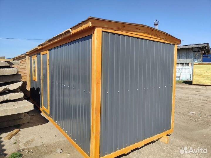 Бытовка деревянная утепленная с электрикой