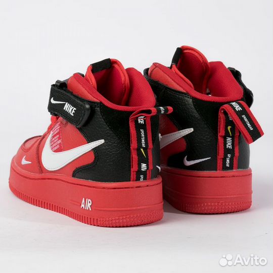 44 Кроссовки Nike Air Force 1 Mid '07 LV8, Red Bla