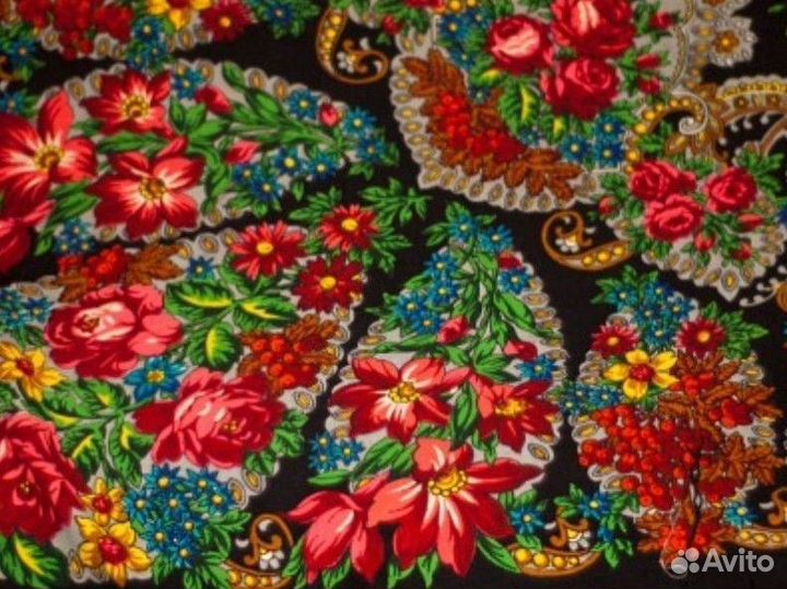 Павловопосадский платок, Винтажная шаль Галина