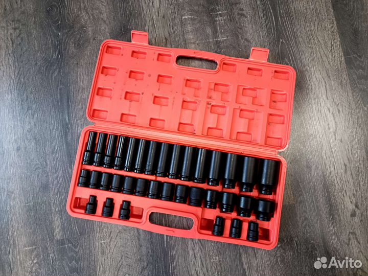 Набор ударных головок 1/2 8-32мм