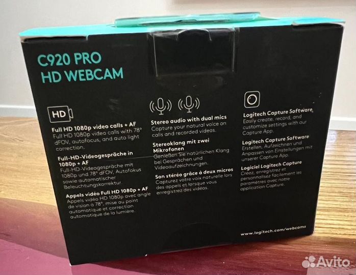 Вебкамера logitech c920