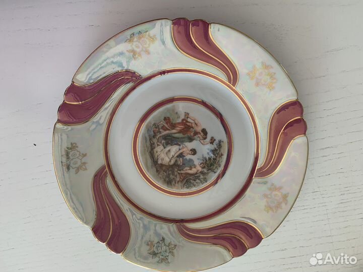 Фарфоровая посуда гдр (блюдца тарелки)