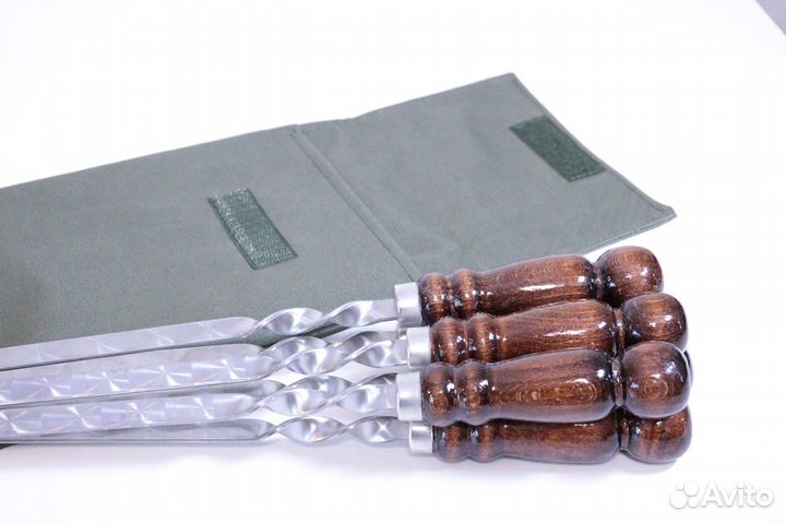 Набор шампуров в чехле Хаки