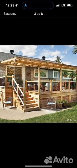 Пристройка к дому веранда терраса