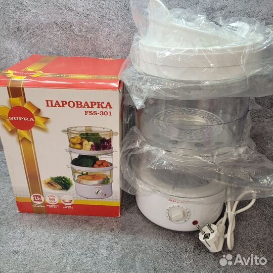Новая Пароварка Supra FSS-301