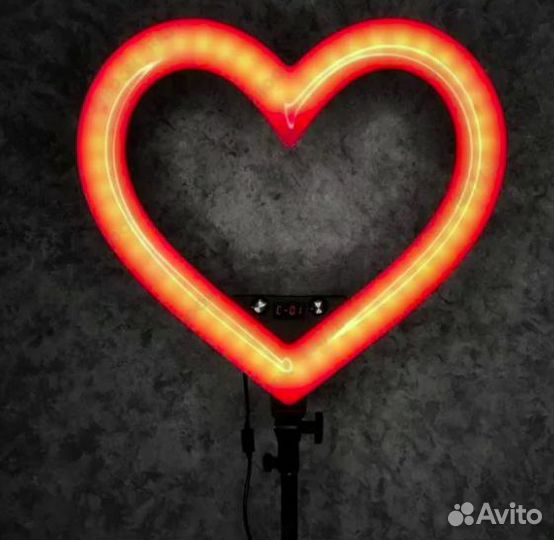 Кольцевая лампа цветная 