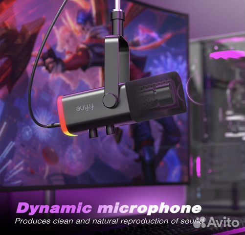 Микрофон динамический Usb/Xlr fifine AM8 Новый объявление продам