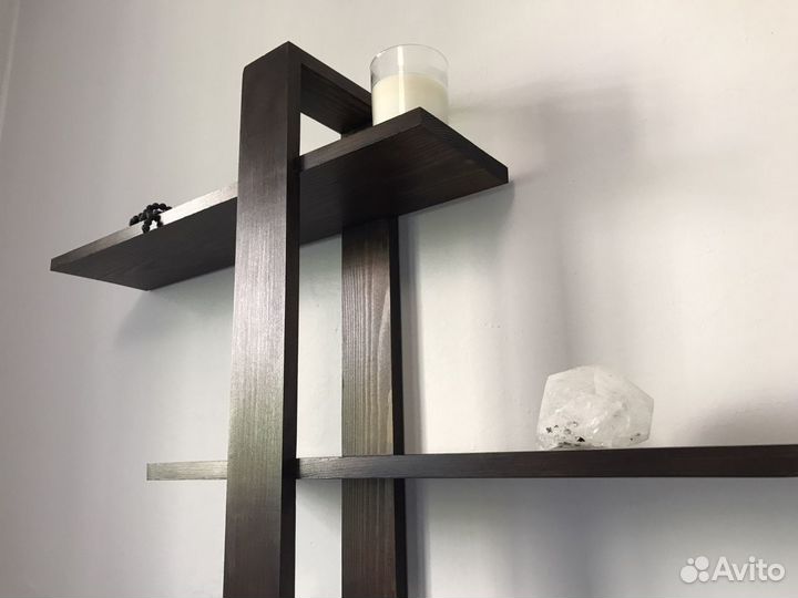 Полка настенная из массива сосны