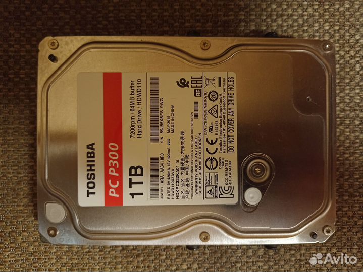 Жесткий диск 1 тб Toshiba 2019 год