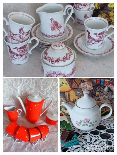 Части сервизов Kahla, Jlmenau, ГДР