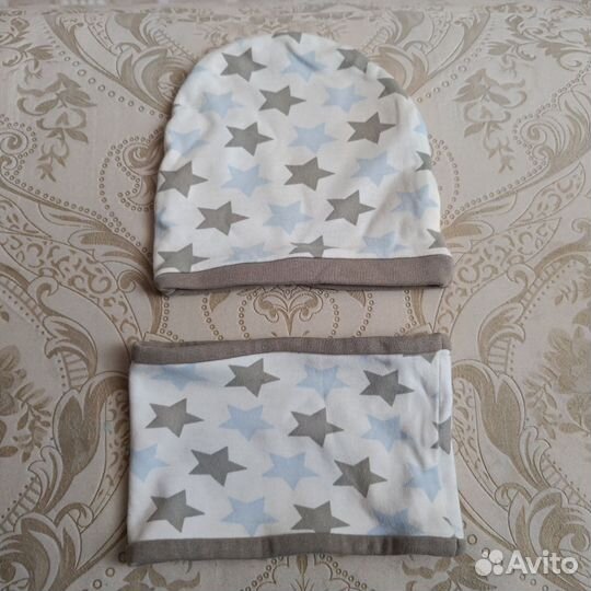 Шапка и снуд для мальчика 48-50 см