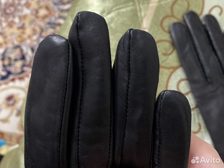 Длинные кожаные перчатки новые 6,5 romika