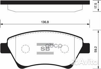 Колодки тормозные передние sangsin brake SP1413