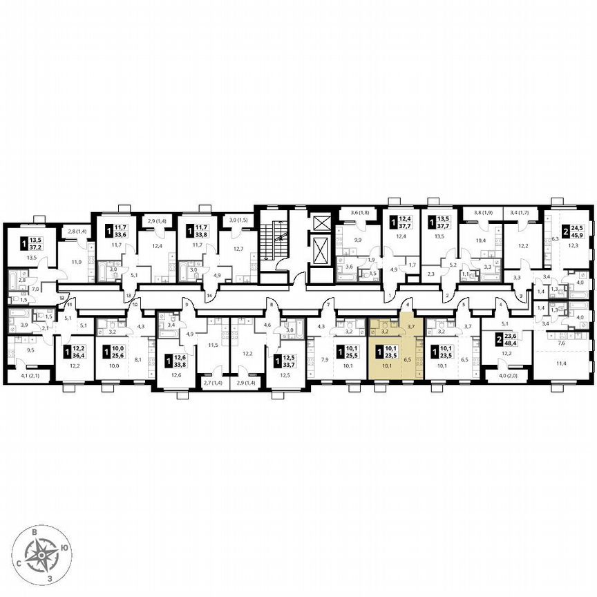 Квартира-студия, 23,5 м², 17/17 эт.