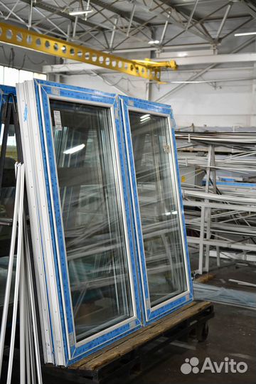 Пластиковые окна на заказ (двухстворчатые)