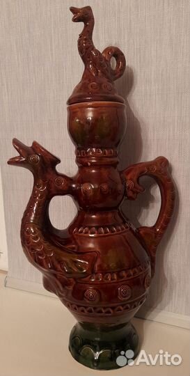 Кувшин (кумган) с крышкой. Скопинская керамика