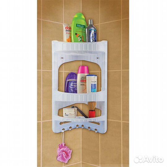 Полки для ванной, контейнер для мусора