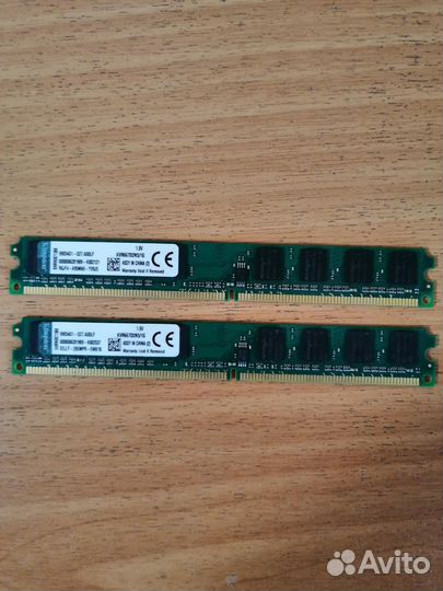 Оперативная память ddr2 1gb х 2
