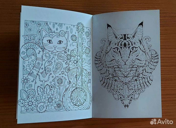 Кототерапия. Раскраска-антистресс