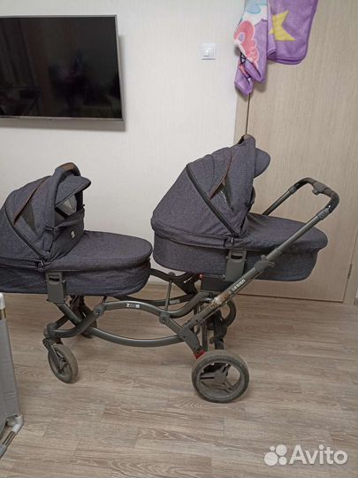 Коляска для двойни zoom design