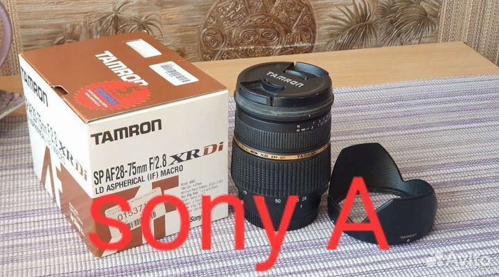 Объектив Tamron SP AF 28-75 f/2.8 XR Di LD sony A