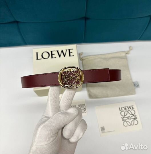 Loewe двусторонний ремень Anagram Ellipse 3cm