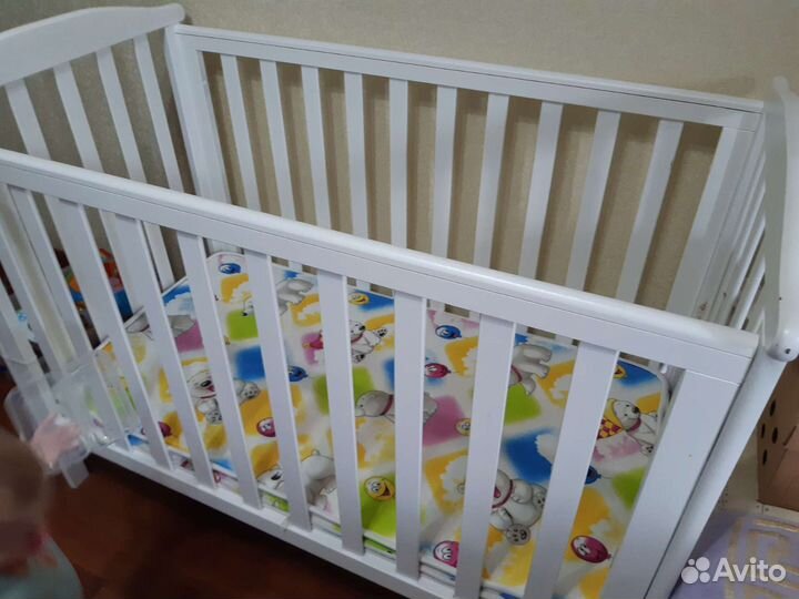 Матрас детский 120 60 и кроватка