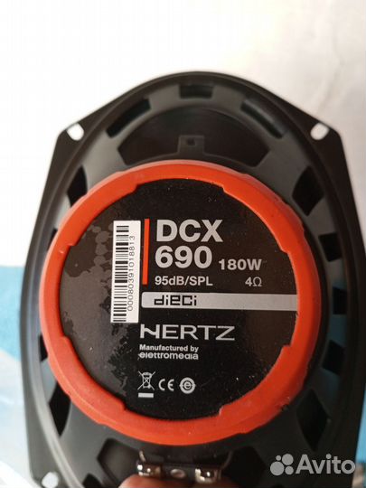 Автомобильные колонки Hertz DCX 690 180W 95dB/SPL