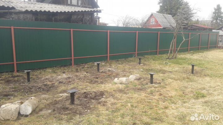 Винтовые сваи, установка