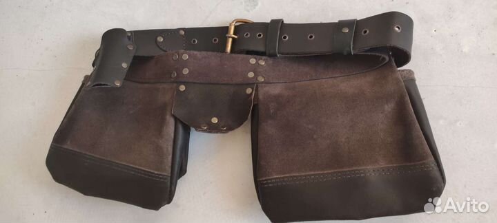 Пояс монтажный, кожанный