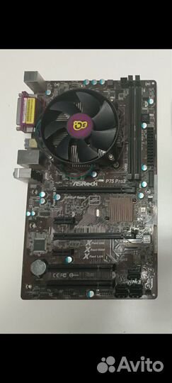 Материнская плата+G1610 ASRock P75 Pro3