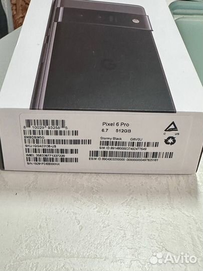 Google Pixel 6 pro 512 gb