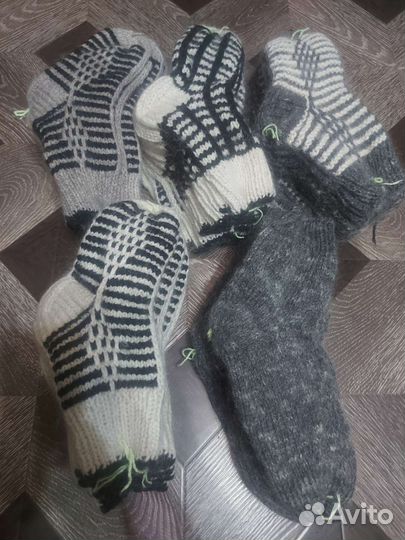 Шерстяные носки ручной работы