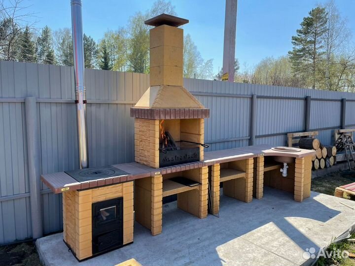 Печь под казан «Князь». Сборка за 20 минут
