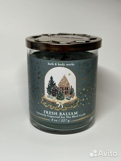 Bath and body works свеча Fresh Balsam