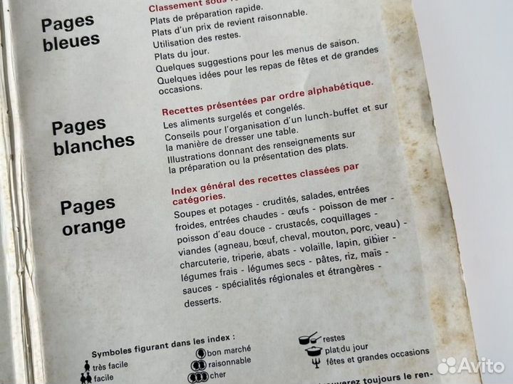 Книга французская кухня 1965 год