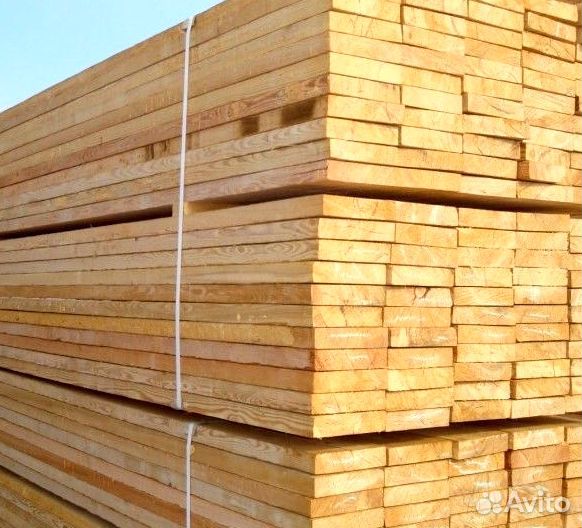 Доска обрезная 40х200х6000