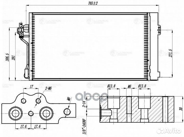 Конденсер MB vito/viano 03- lrac1507 luzar