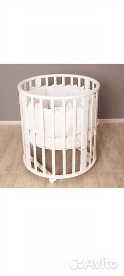 Детская кровать трансформер круглая