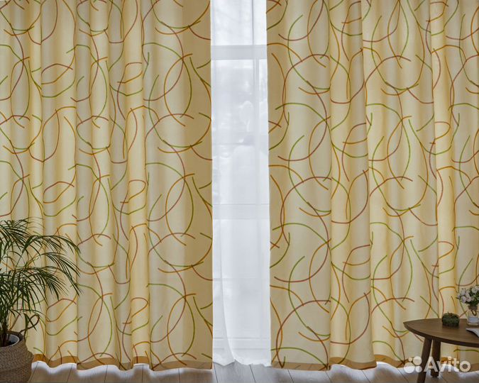 Комплект Шторы + тюль Зилан 480x270 вуаль 300x270