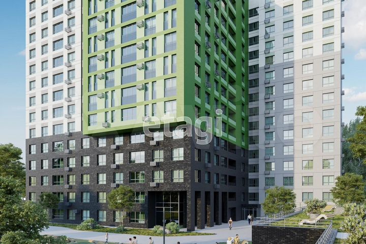 Квартира-студия, 35,3 м², 9/15 эт.