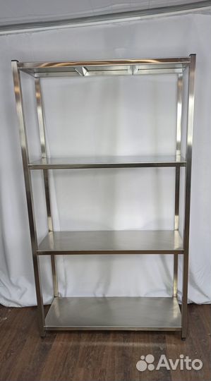 Стеллаж 4 уровня из нержавеющей стали