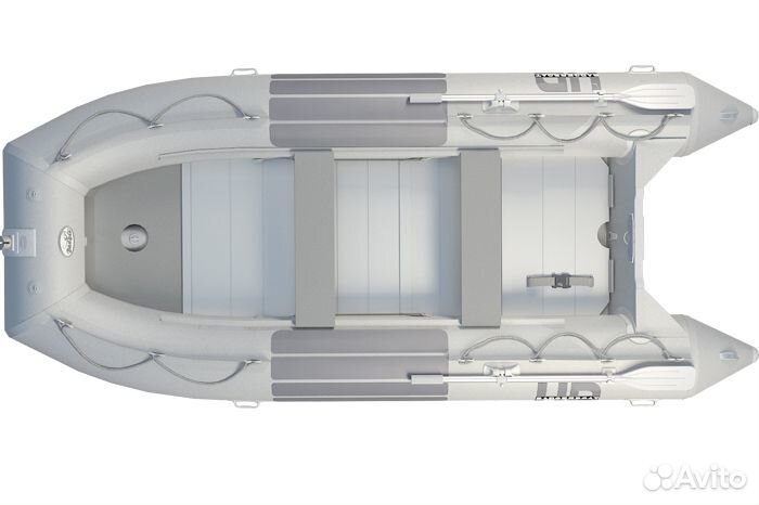 Лодка Badger Heavy Duty 470 AL; серая