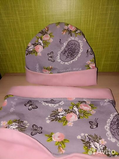 Комплект шапка и снуд на 4-7 лет