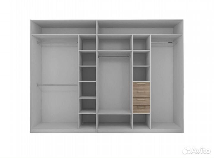 Гардеробная все размеры