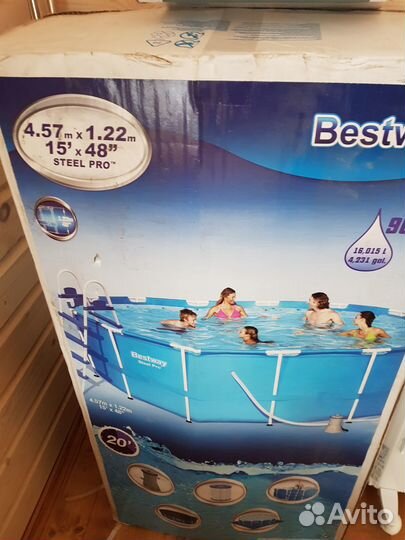 Бассейн bestway +фильтр+хлоргенератор intex