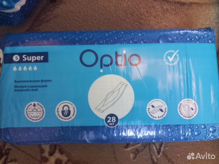 Прокладки урологические оптио мужские