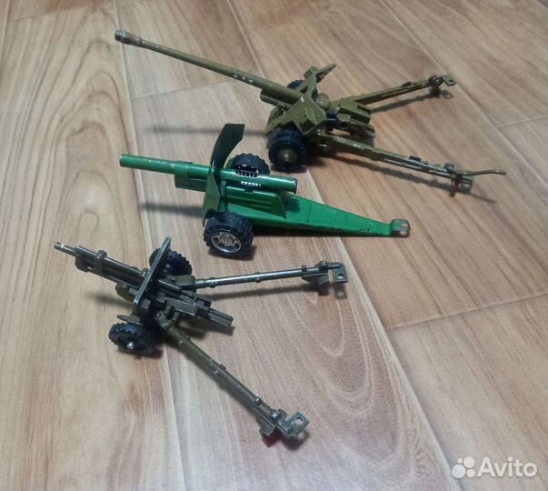 Военные пушки СССР игрушки 3шт